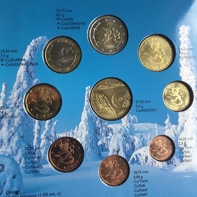 Finland 2003 Official BU euro set 